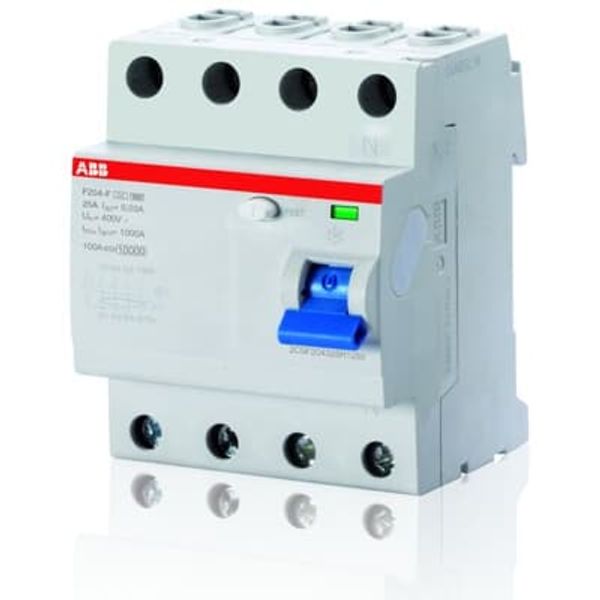 F204 A-25/0.03 AP-R Residual Current Circuit Breaker 4P A type 30 mA image 5