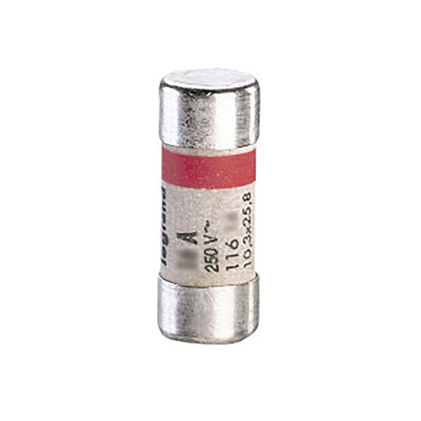 Domestic cartridge fuse - cylindrical type 10.3 x 25.8 - 10 A - w/o indicator image 2