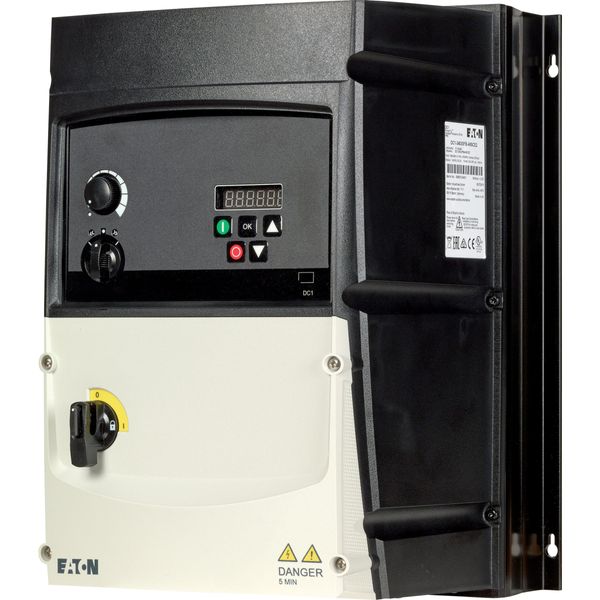 Variable frequency drive, 400 V AC, 3-phase, 30 A, 15 kW, IP66/NEMA 4X, Radio interference suppression filter, Brake chopper, 7-digital display assemb image 15