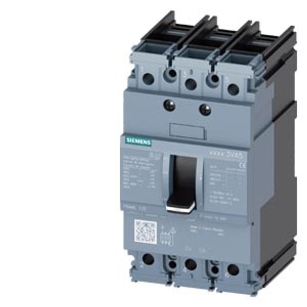 circuit breaker 3VA5 UL Frame 125 breaking capacity class M 35 kA @ 480 V 3-pole, line protection TM210, FTFM, In=125 .... 3VA5112-5ED36-0AA0 image 1