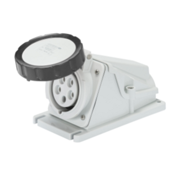 90° ANGLED SURFACE-MOUNTING SOCKET-OUTLET - IP67 - 3P+N+E 16A 480-500V 50/60HZ - BLACK - 7H - SCREW WIRING image 2