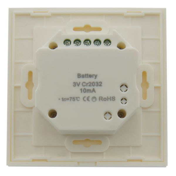 LED RF Controller Mono - wall transmitter white image 1