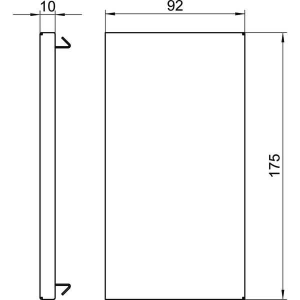 GS-E90170RW End piece  90x170x10 image 2