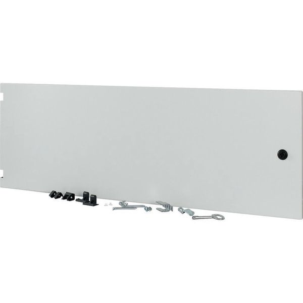 Section-width door, closed, HxW=350x1000mm, IP55, grey image 5