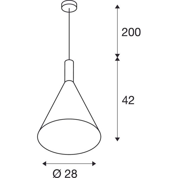 PHELIA pendulum luminaire 3, black image 2