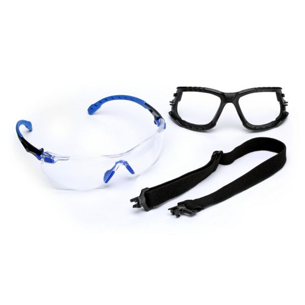 3M™ Solus™ 1000 Safety Glasses, Blue/Black Frame, Scotchgard™ Anti-Fog image 10