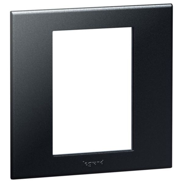 Arteor Surround Plate 3 Module Square Graphite image 1