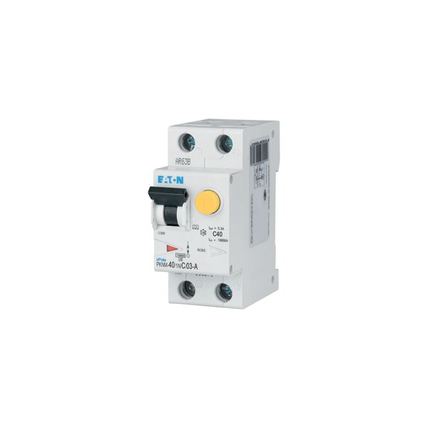 RCD/MCB combination, 40 A, 300 mA, MCB trip characteristic: C, 1p+N, RCD trip characteristic: A image 18