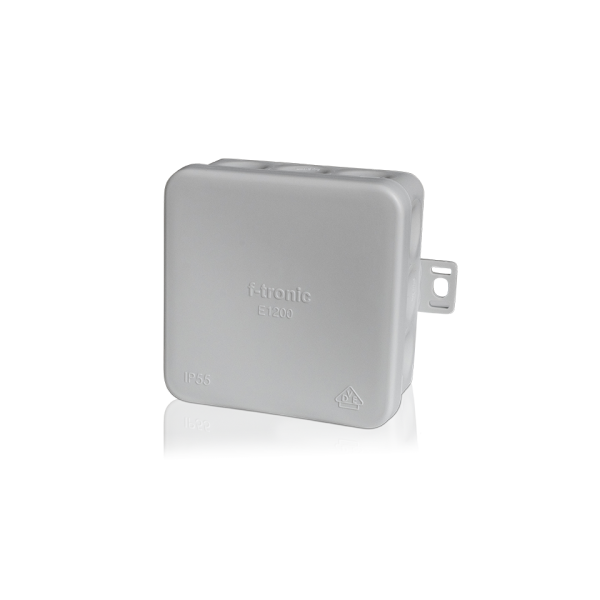 Damp area distribution box E1200ws, 80x80x37mm, IP55, white/white, with push-through membrane image 1
