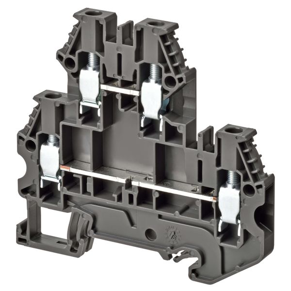 Multi-tier terminal block with screw connection for mounting on TS 35; image 2