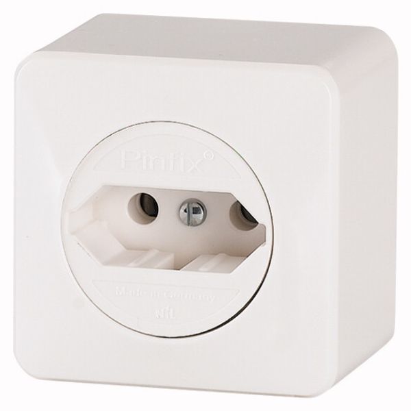 Socket outlet 1-position, with EURO2 adapter, with plug-in units, without input wiring image 2