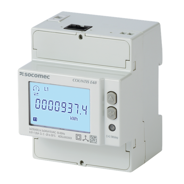 Active-energy meter COUNTIS E48 via CT pulse+Ethernet+MID image 2