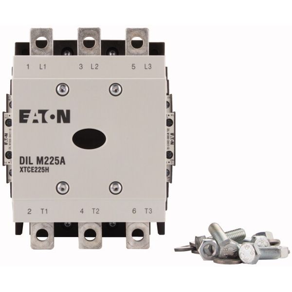 Contactor, 380 V 400 V 110 kW, 2 N/O, 2 NC, RAC 240: 190 - 240 V 50/60 Hz, AC operation, Screw connection image 2