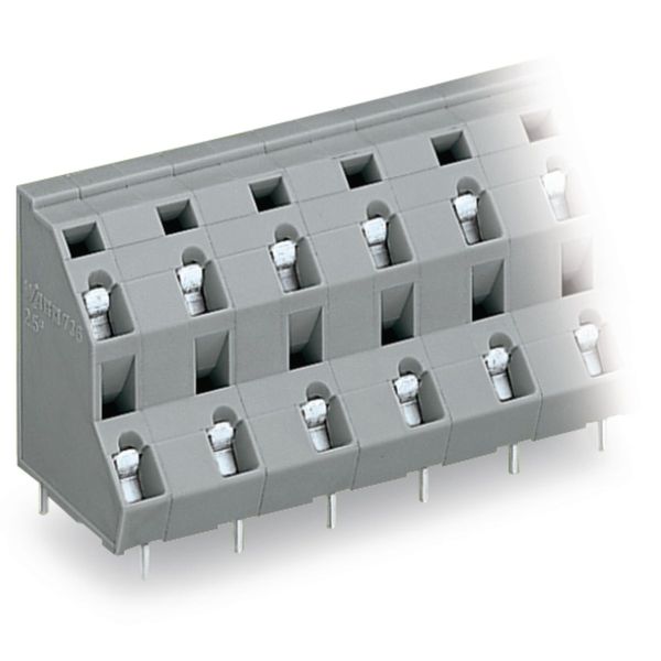 Double-deck PCB terminal block 2.5 mm² Pin spacing 10 mm gray image 4