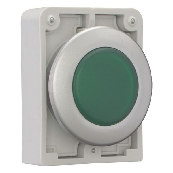 Indicator light, RMQ-Titan, Flat, green, Metal bezel image 5