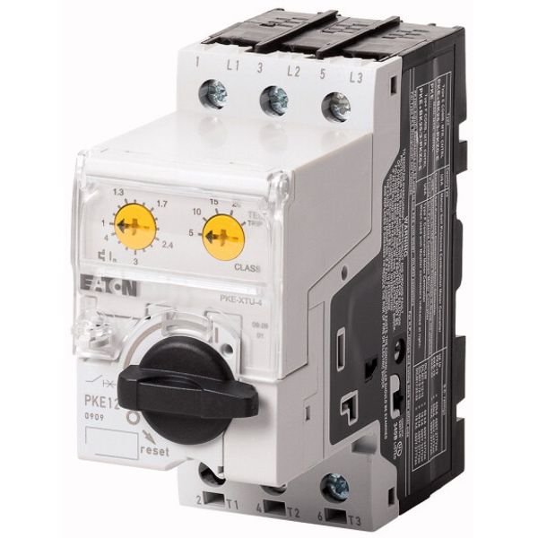 Motor-protective circuit-breaker, Complete device with standard knob, Electronic, 0.3 - 1.2 A, 1.2 A, With overload release, Screw terminals image 1