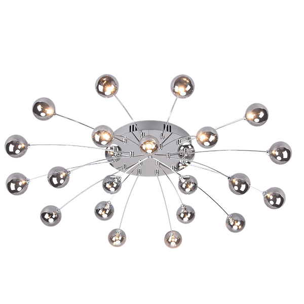 Bullet LED ceiling lamp chrome image 1