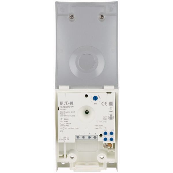 Analogue Light intensity switch, Wall mounted,  1 NO contact, integrated light sensor, 2-100 Lux / 100-2000 Lux image 1
