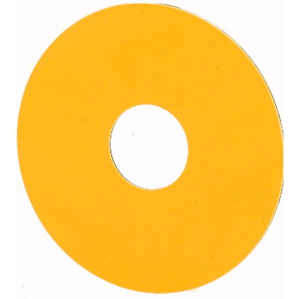 Emergency-Stop label, Blank, yellow, Round, 60 mm, Not suitable for engraving, Front dimensions 25 × 25 mm image 1