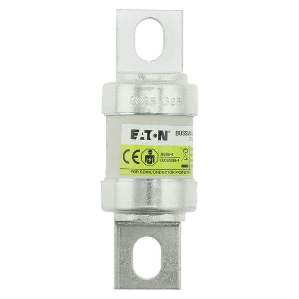 Fuse-link, high speed, 325 A, AC 660 V, DC 350 V, BS88, 78 x 107 mm, aR, BS, Ultra fast image 10