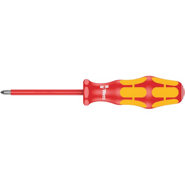 162 i PH SB VDE Insulated screwdriver for Phillips screws PH1x80mm 100011 Wera image 1
