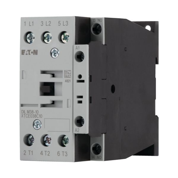 Contactor, 3 pole, 380 V 400 V 18.5 kW, 1 N/O, RDC 60: 48 - 60 V DC, DC operation, Screw terminals image 6