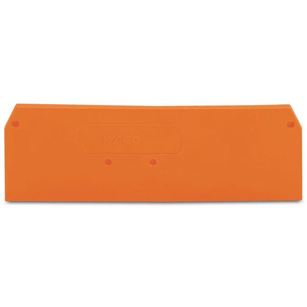 End and intermediate plate 2.5 mm thick orange image 1