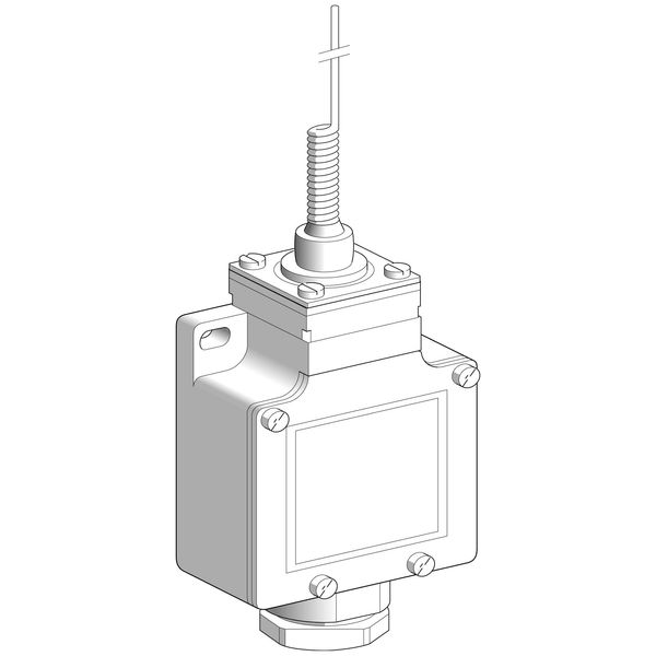 Limit switch, Limit switches XC Standard, XCKL, cats whisker, 1NC+1 NO, snap action, Cable gland image 1