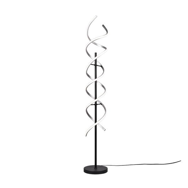 Sequence LED floor lamp brushed aluminium/matt black image 1