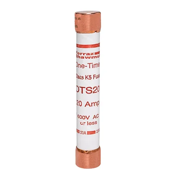 Fuse OTS - Class K5 - Fast-Acting 600VAC 300VDC 20A Ferrule image 1