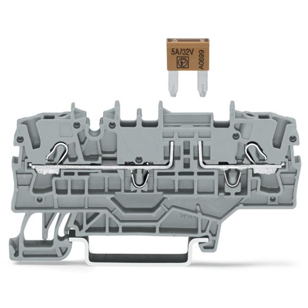 2-conductor fuse terminal block for mini-automotive blade-style fuses image 3