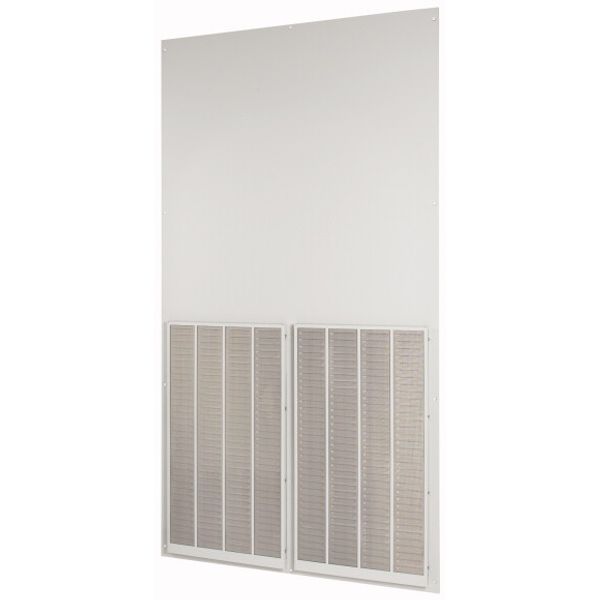 Rearwall, ventilated, HxW=2000x1100mm, IP42, grey image 1