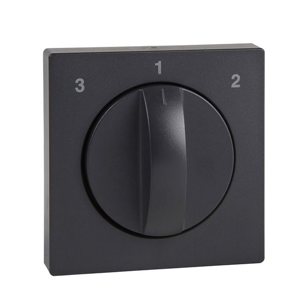 Central plate for fan rotary switch, anthracite, System M image 3