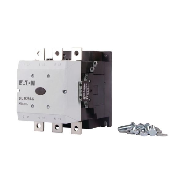 Contactor, 380 V 400 V 132 kW, 2 N/O, 2 NC, 110 - 120 V 50/60 Hz, AC operation, Screw connection image 6