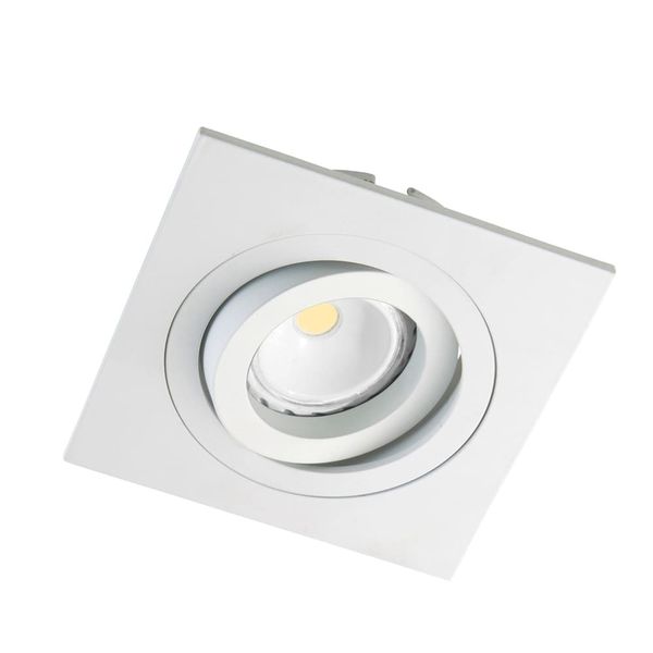 Helium Recessed Light White Squared image 1