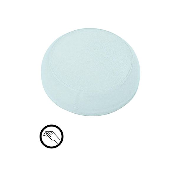 Lens, indicator light white, flush, symbol manual operation image 3