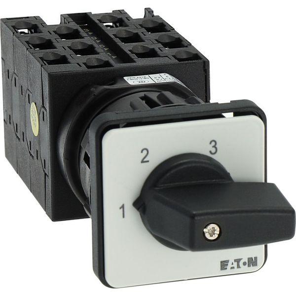 Step switches, T0, 20 A, centre mounting, 6 contact unit(s), Contacts: 12, 45 °, maintained, Without 0 (Off) position, 1-3, Design number 8476 image 38