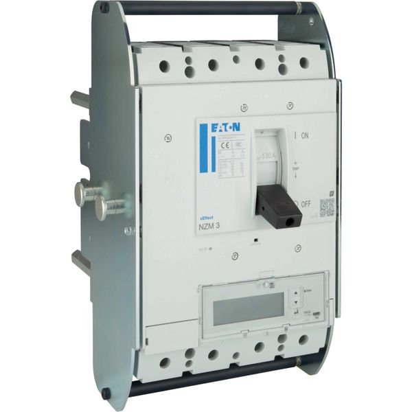 NZM3 PXR25 circuit breaker - integrated energy measurement class 1, 630A, 4p, variable, withdrawable unit image 12
