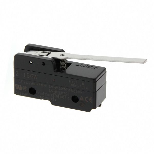 Basic switch, general purpose, Short hinge roller lever (26.6 R, 9.5x4 image 3