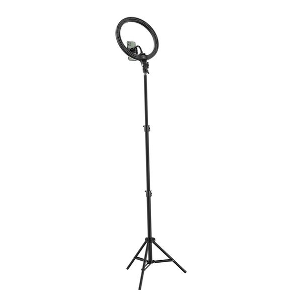 Tripod Floor Stand - Holder for Selfies with 12" LED Ring Light image 6