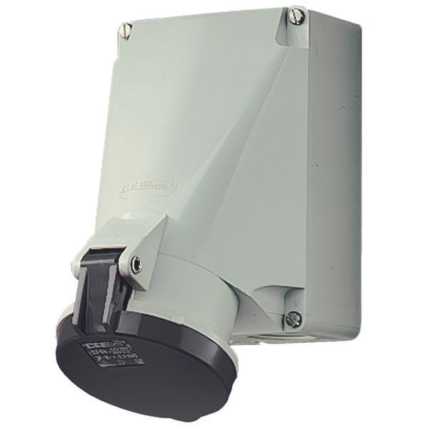 Mennekes Wall mounted recept., 63A4p7h500V, IP44 1142A image 1