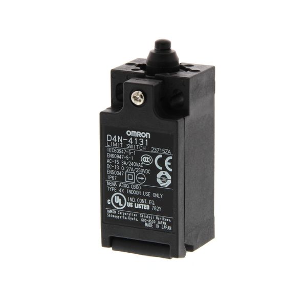 Limit switch, Top plunger, 2NC (snap-action), 2NC (snap-action), M20 ( image 1