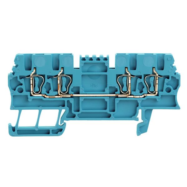 Feed-through terminal block, Tension-clamp connection, 1.5 mm², 500 V, image 1