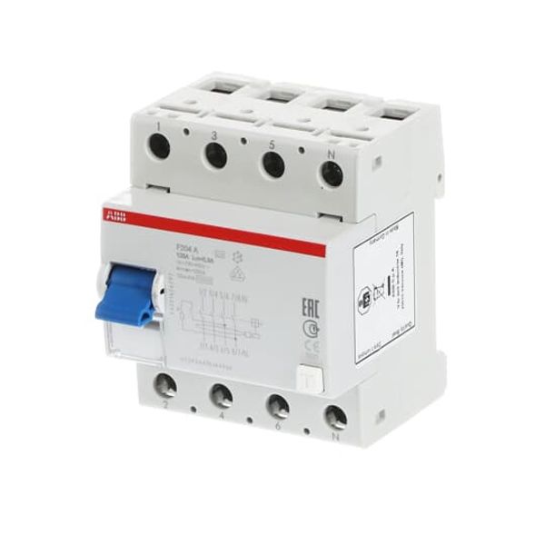 F204 A-25/0.5 Residual Current Circuit Breaker 4P A type 500 mA image 3