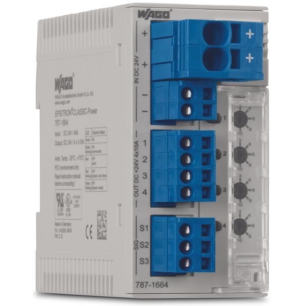 Electronic circuit breaker 4-channel 24 VDC input voltage image 4