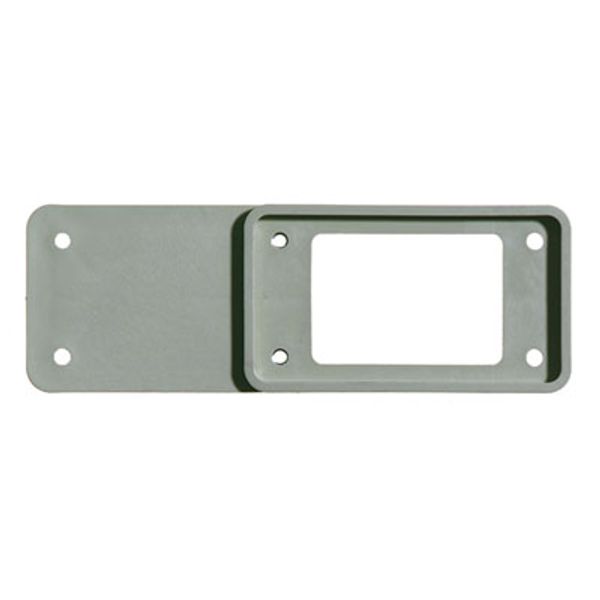 Adapter plate (industrial connector), Plastic, Colour: grey, Size: 8 image 1