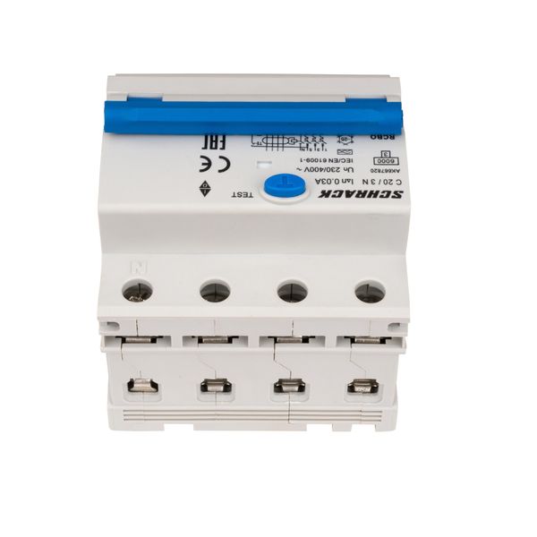 Combined MCB/RCD (RCBO) 3+N, AMPARO 6kA, C 20A, 30mA, Typ A image 3