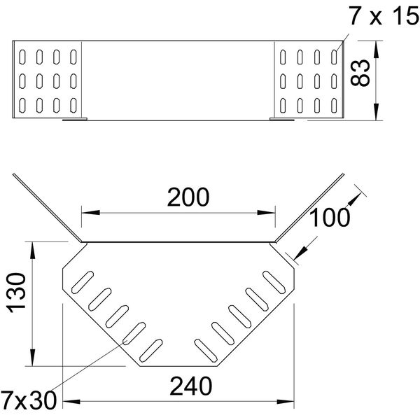 REV 85 DD Corner connector for cable tray image 2