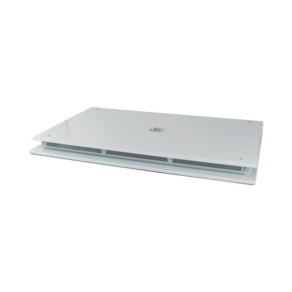 Top plate, ventilated, W=1350mm, IP42, grey image 3