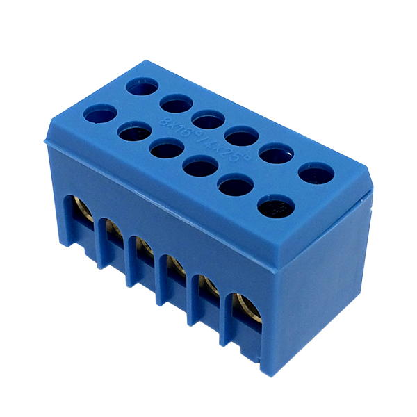 N6H-2 blue 2p 6x16mm² IP20 Neutral terminal image 2